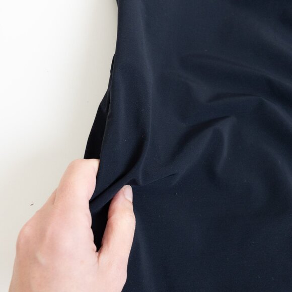 ADAY Something Borrowed Travel Snap Front Dress Navy Blue - Picture 8 of 13